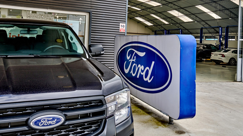 Ford service center at dealership