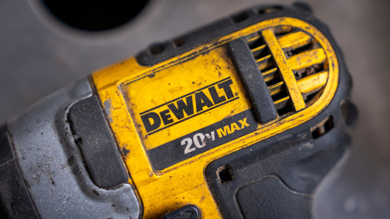 Close-up of a DeWalt 20V Max tool