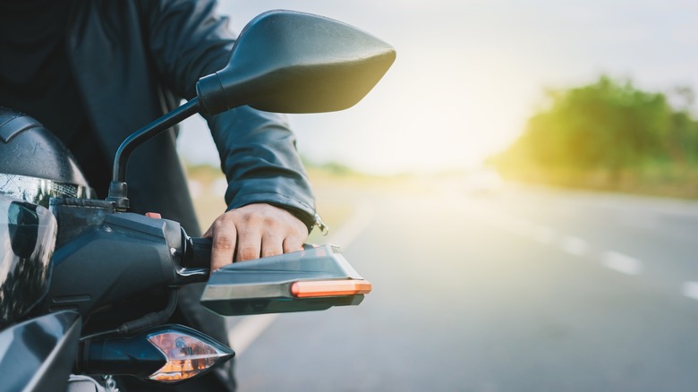 person on a motorcycle