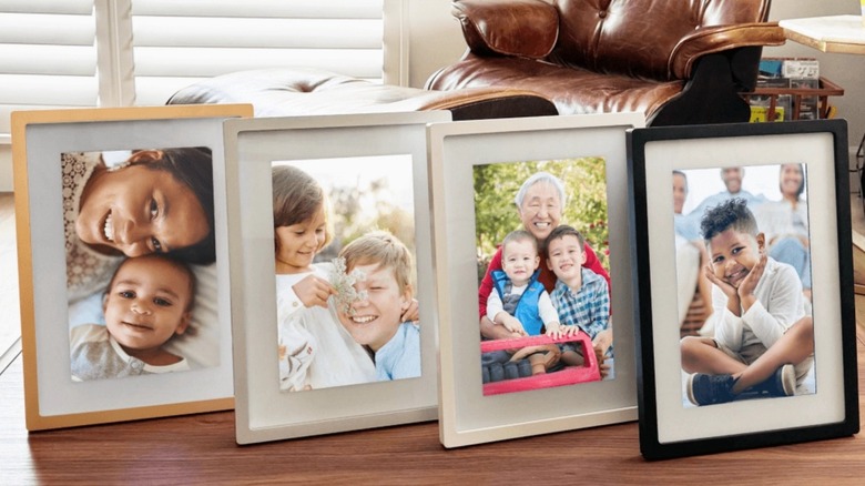 Multiple Skylight frames on a wooden table
