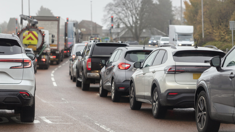 Congested traffic