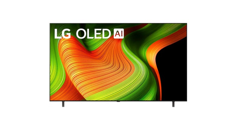 LG - 77" Class B5 Series OLED AI 4K UHD Smart webOS TV (2025) on the white background
