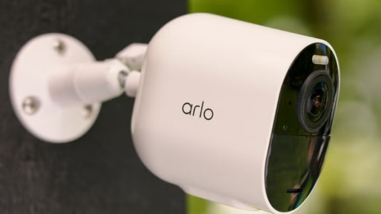 Arlo Ultra camera on a wall