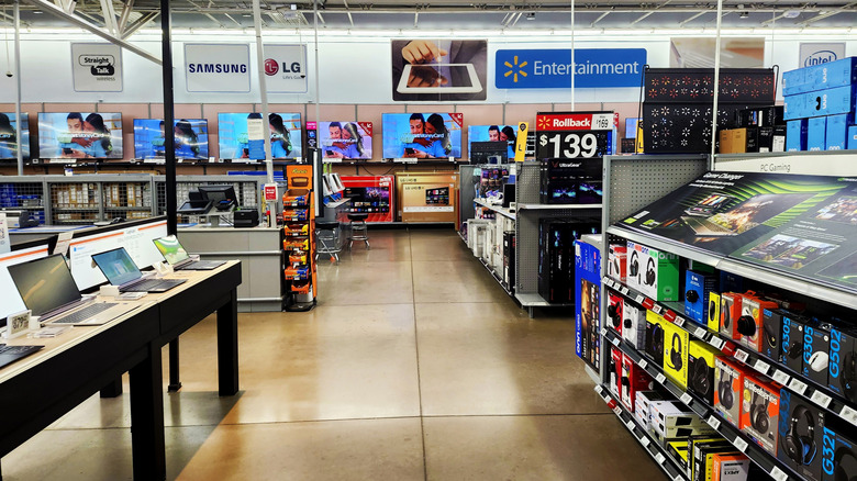 walmart electronics section