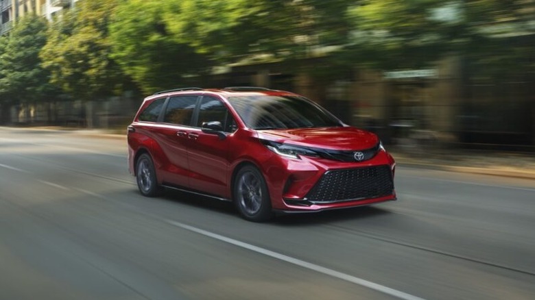 2026 Toyota Sienna on a road