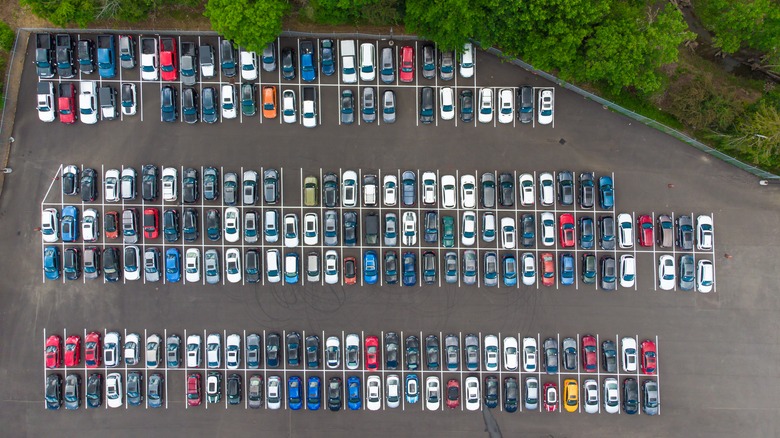 parking lot overhead view