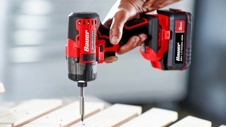 20V Cordless ¼-inch Hex 3-Speed Impact Driver in use