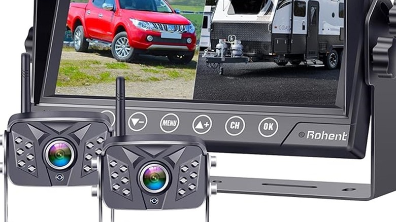 Rohent backup camera devices close up