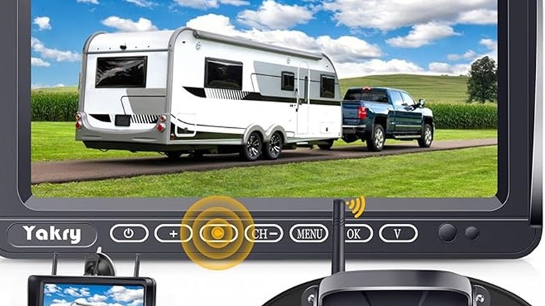 Yakry backup camera with RV image