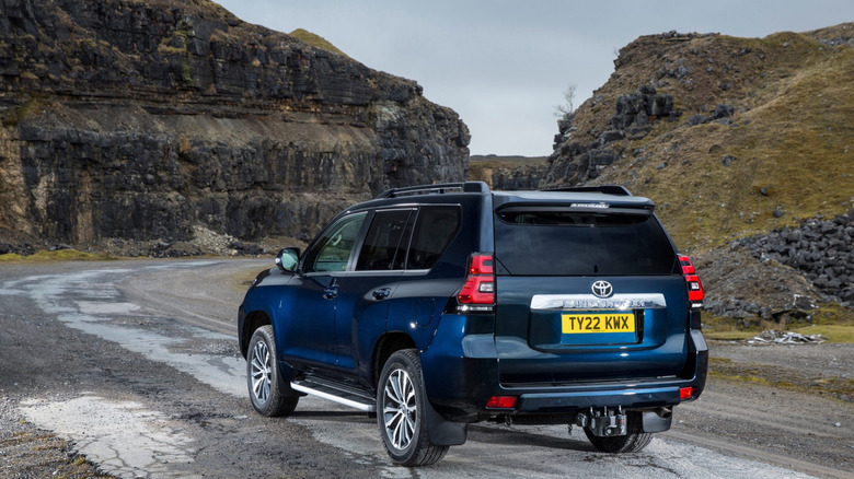 Rear shot of a 2022 Toyota 200 Series Land Cruiser