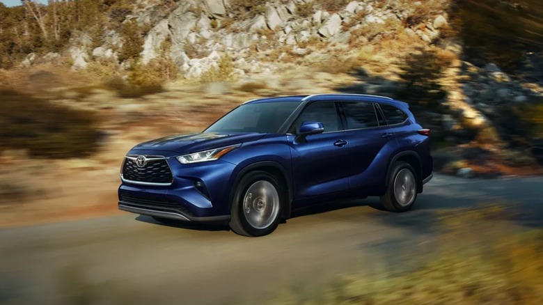 2026 Toyota Highlander Platinum Shown in Blueprint