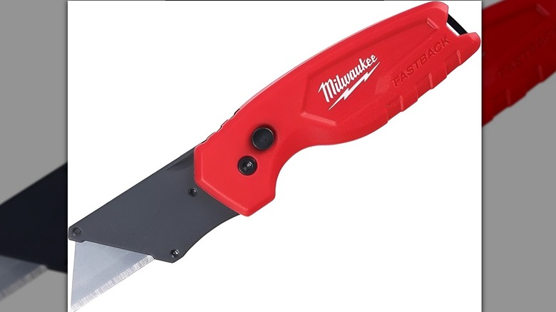 Milwaukee Utility Knife on white background