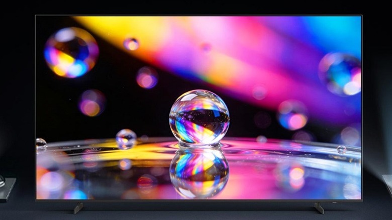 Samsung 75-inch Class M80H Series 4K Mini LED Smart TV on display