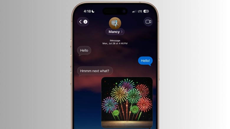 Messages app in iOS 26.
