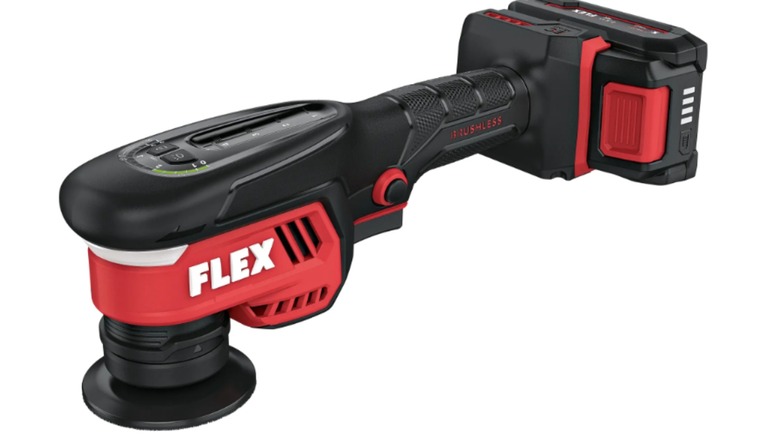 Flex 18V cordless polisher on a white background