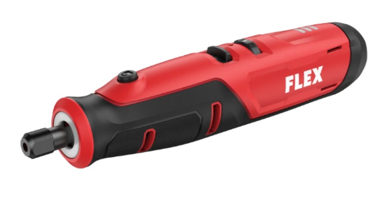 Flex 4-volt cordless rotary tool on a white background.