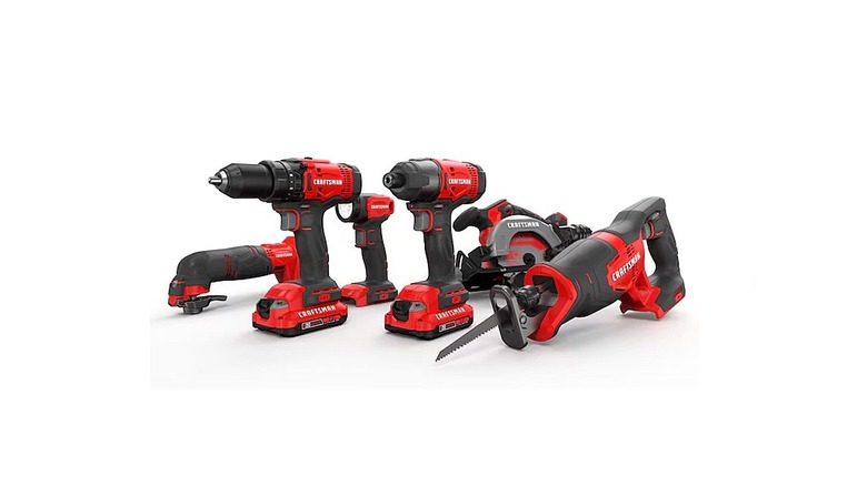 CRAFTSMAN V20 20-volt Max 6-Tool Power Tool Combo Kit with Soft Case (2-Batteries and Charger Included)