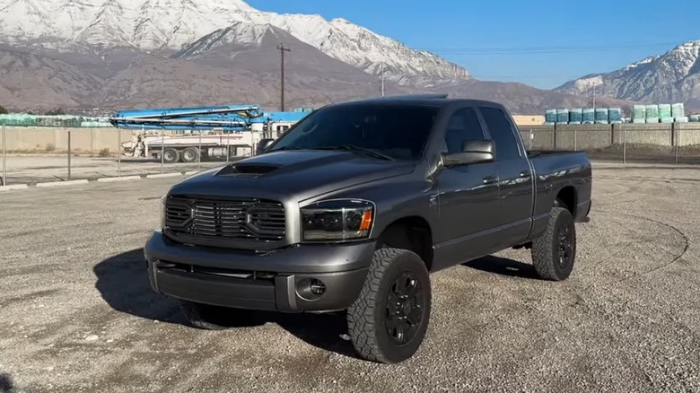 A gray 2006 5.9-liter Cummins Ram pickup