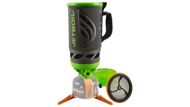Jetboil on top of propane canister