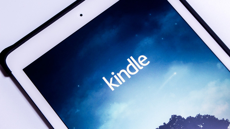 Amazon Kindle cover showing a night sky