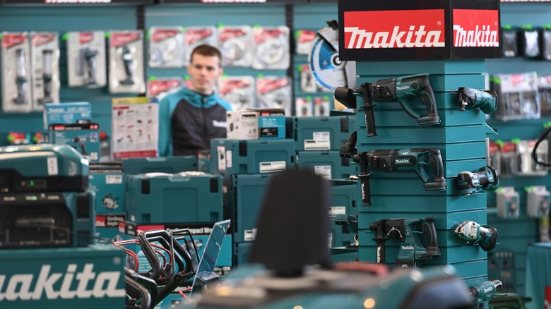 Makita shop with modern tools