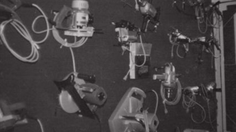 Early Makita tools on display