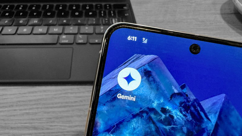 Google Gemini app on mobile