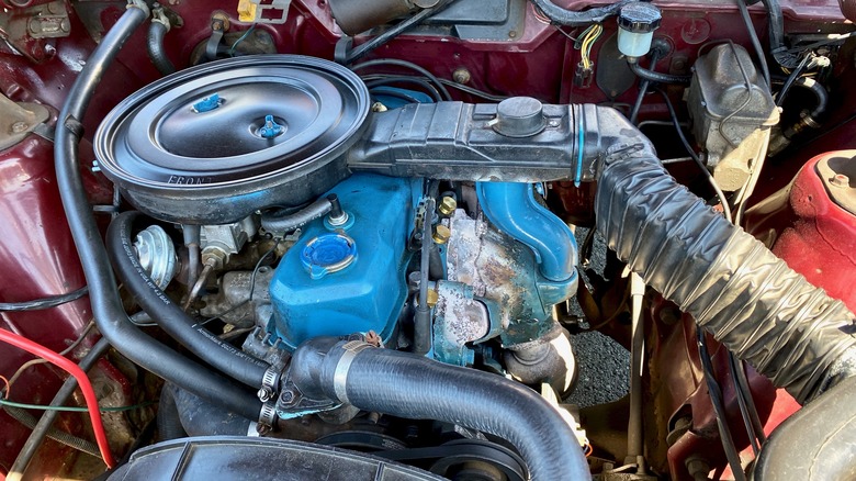 GM Iron Duke 2.5L engine in the 1982 AMC Spirit liftback.