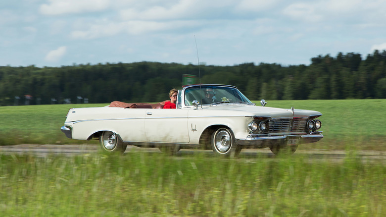 1963 chrysler imperial driving down country road