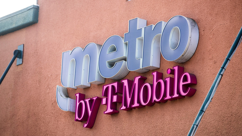 Metro by T-Mobile sign on a building