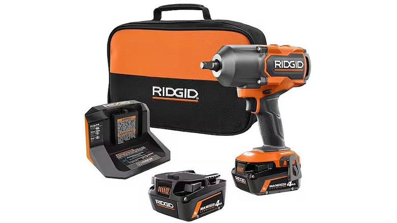 18V Brushless Cordless 4-Mode 1/2 in. High-Torque Impact Wrench Kit with (2) 4.0 Ah Lithium-Ion Batteries and Charger