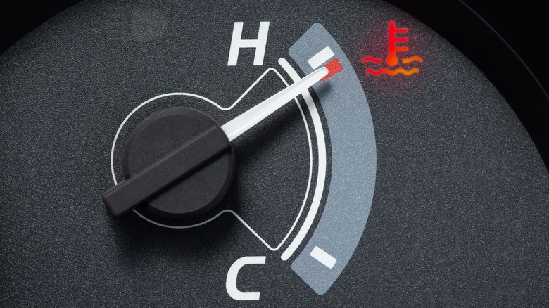 Car temperature gauge
