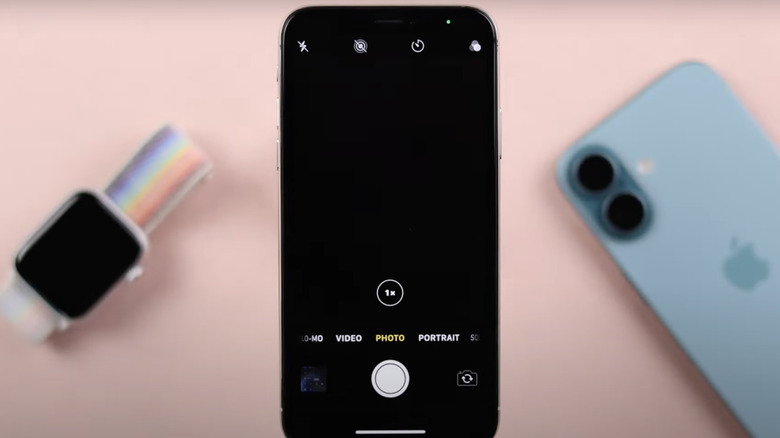 iPhone with black screen
