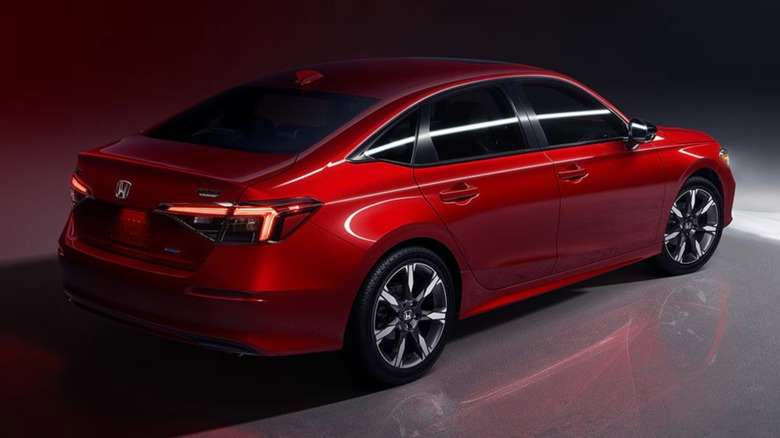 back of red 2026 honda civic