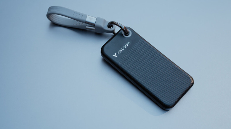 A picture of the pocket sized Verbatim Pocket SSD