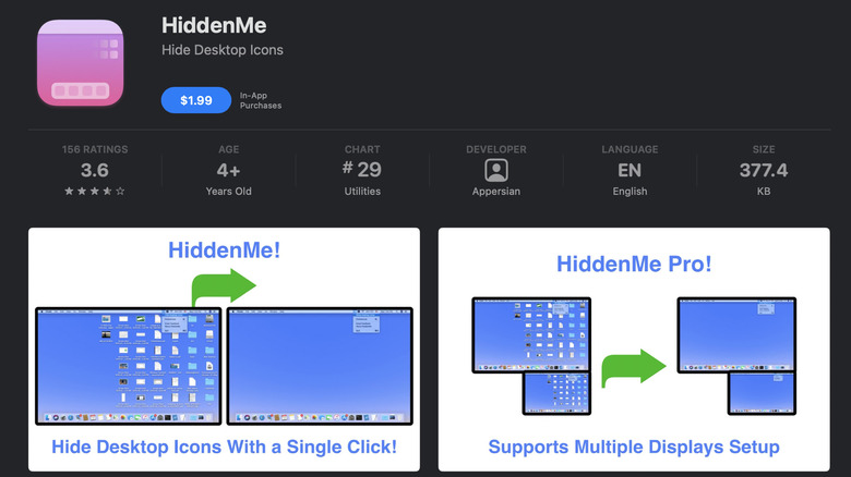 HiddenMe Mac app store