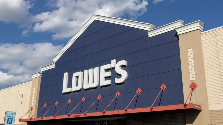 Exterior of Lowe's store