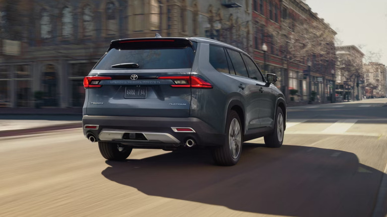 Toyota Grand Highlander on road