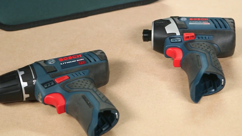 Close-up of Bosch 12V Max 2-Tool Combo Kit