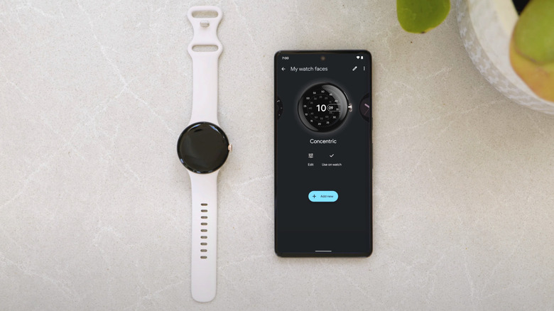 Pixel Watch 2 watch face editing smartphone