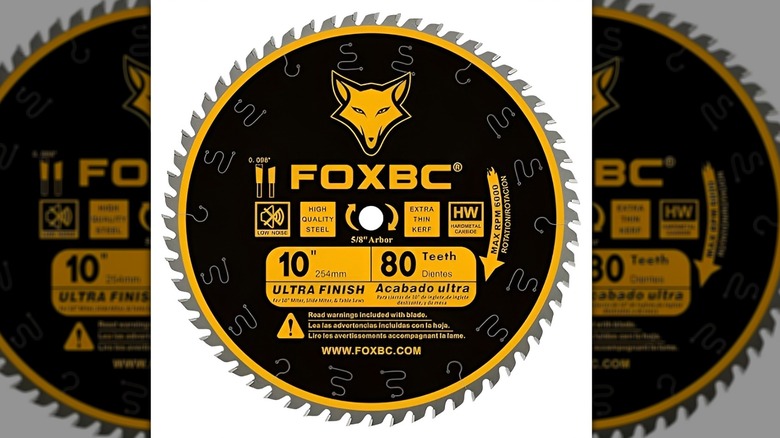 Foxbc saw blade on white background
