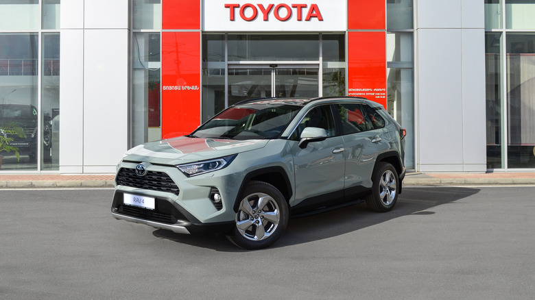 Toyota RAV4 at a dealership 