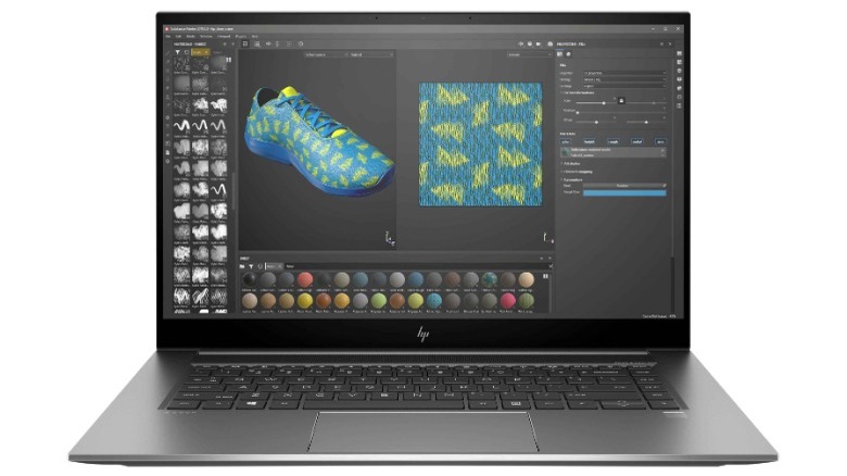HP ZBook Power G7 with 3D modeling software