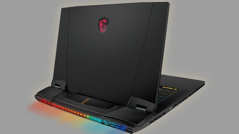 MSI Titan GT77 with RGB lights