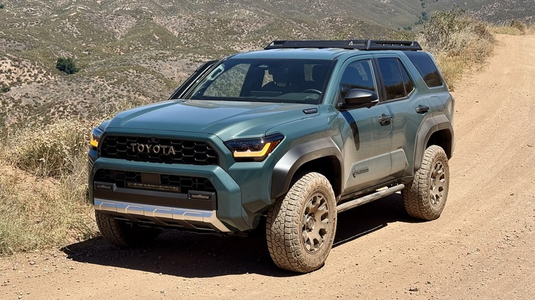 Toyota 4Runner Trailhunter parked on an off-road trail
