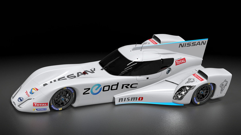 Top view of Nissan ZEOD RC race car