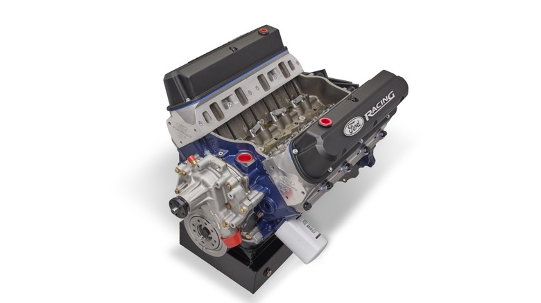 Ford Performance 427 Boss crate engine on a white background