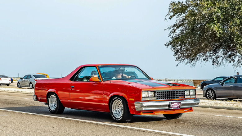 1987 Chevrolet El Camino on the road