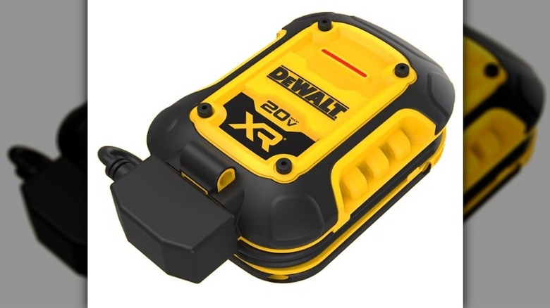 DeWalt battery charger and maintainer on a white background