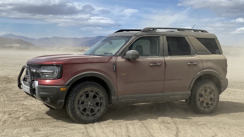 Ford Bronco Sport off-roading in the desert